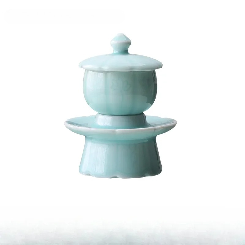 Celadon Ceramic Cup - Cangkir Teh Kecil Celadon dengan Cangkir