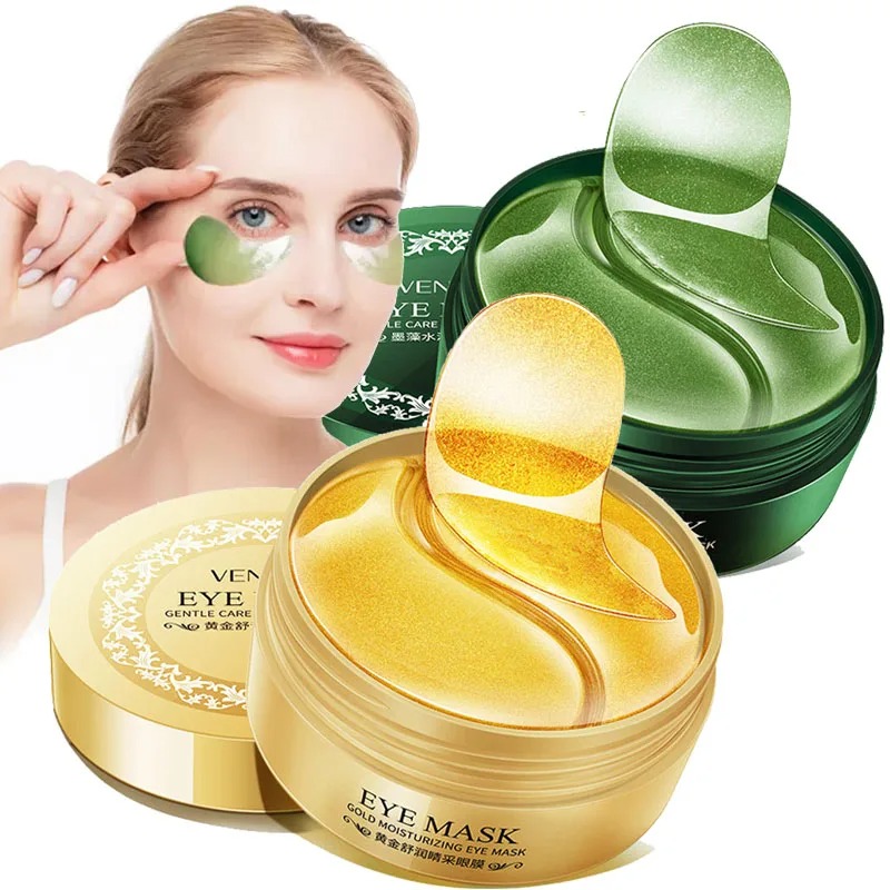 Sheet Mask Collagen - 60Pcs/Box Masker Mata Kolagen Rumput Laut