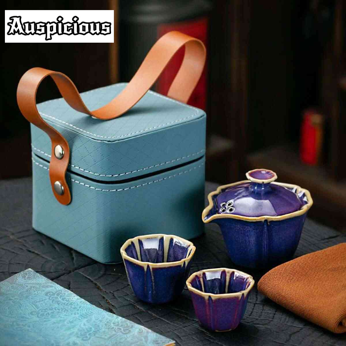 Celadon Ceramic Cup - Jun Kiln Celadon Hand-grip Pot Portabel