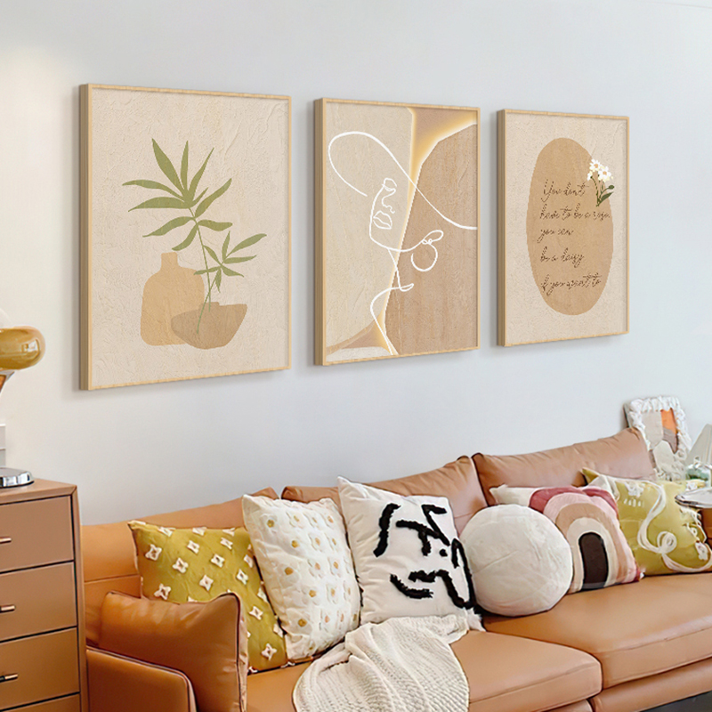 Lukisan Kanvas Seni Garis Abst - Korean Arts And Lifestyle ulasan dan harga
