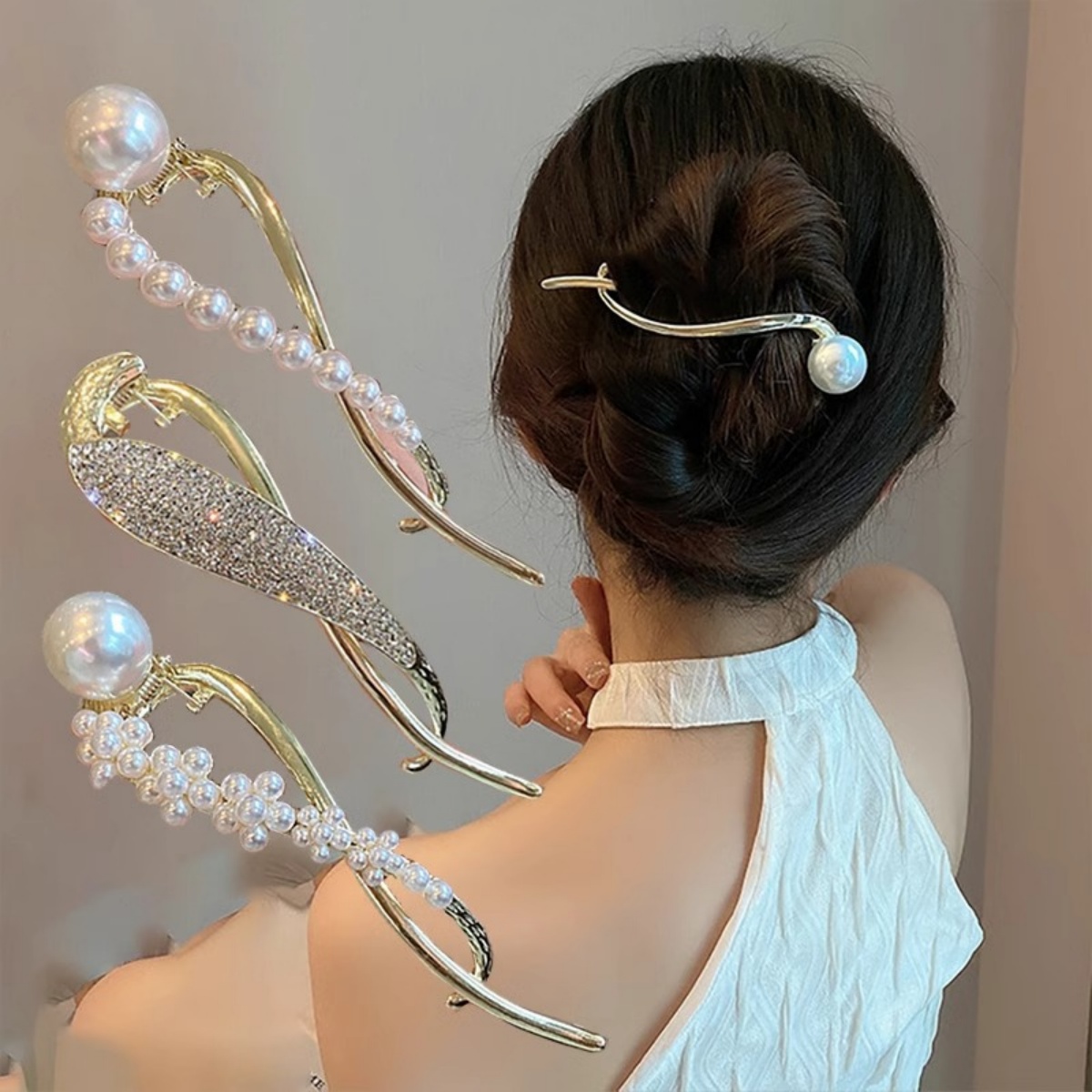 Jepit Rambut Mutiara Glitter E - Lifestyle Of Korean ulasan dan harga