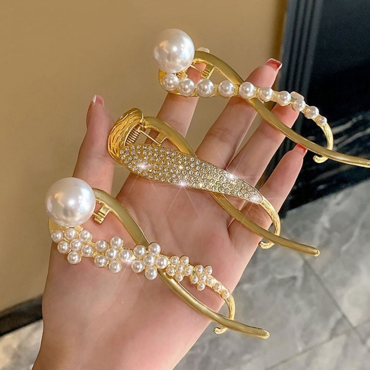 Jepit Rambut Mutiara Glitter E - Lifestyle Of Korean ulasan dan harga