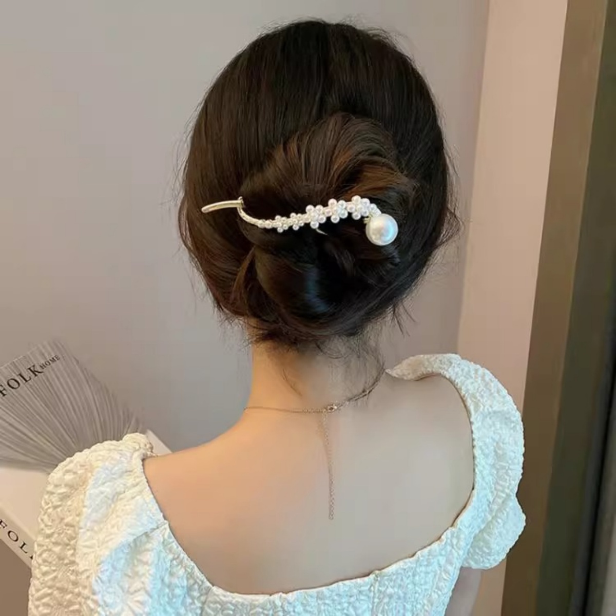 Jepit Rambut Mutiara Glitter E - Lifestyle Of Korean ulasan dan harga