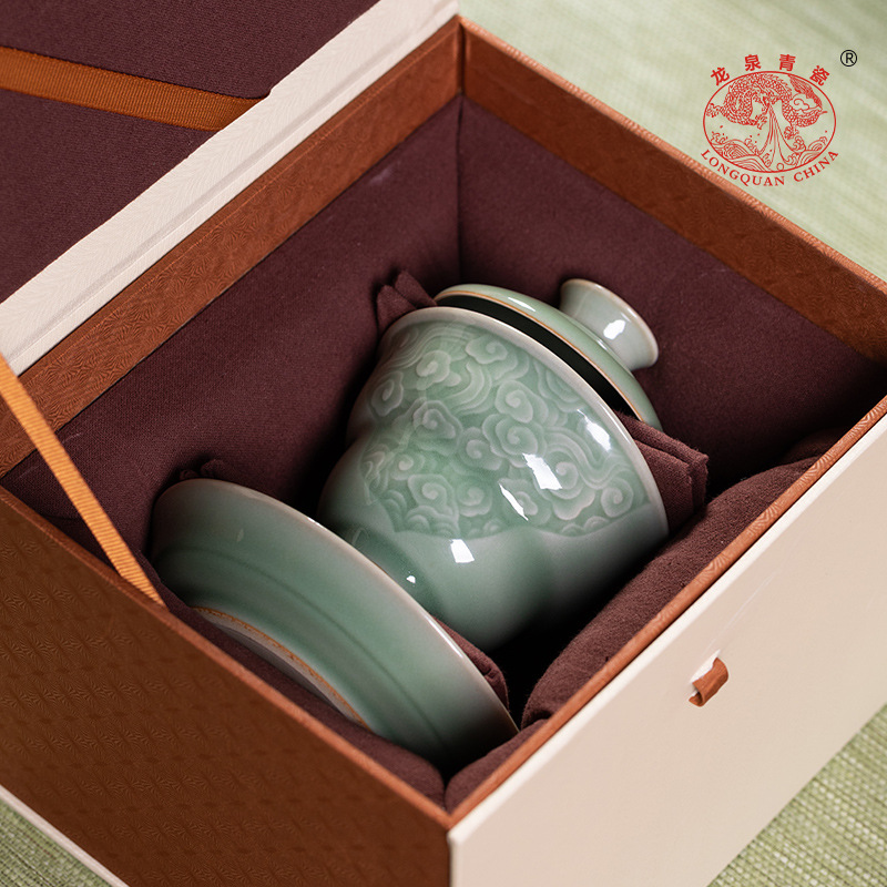 Cangkir Teh Celadon Gaiwan San - Celadon Ceramic Cup ulasan dan harga