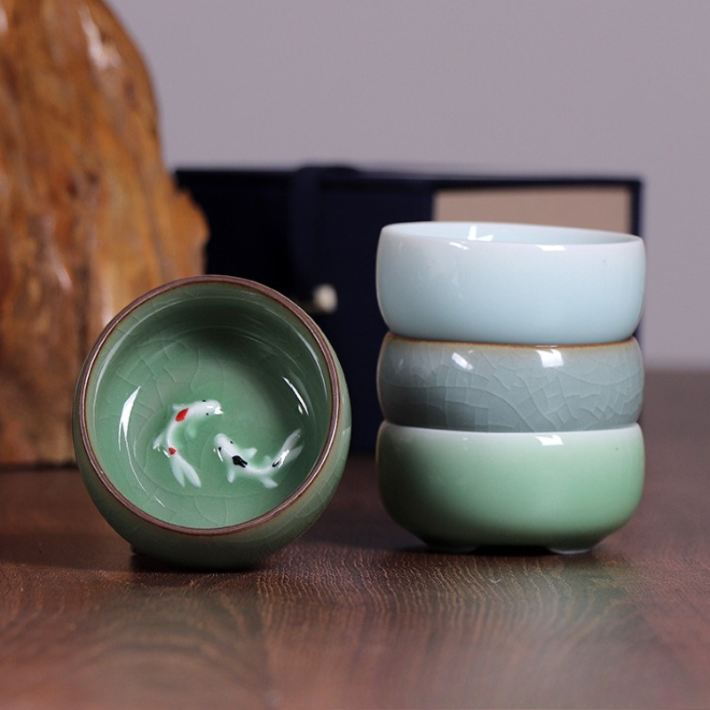 Cangkir Teh Porselen Celadon L - Celadon Ceramic Cup ulasan dan harga