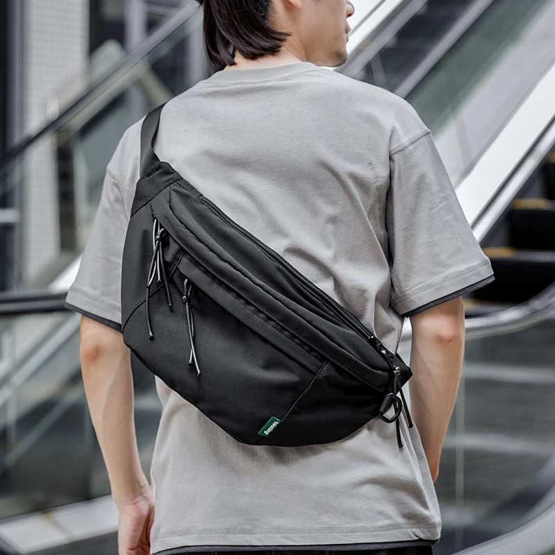 오버사이즈 방수 옥스포드 체스트 백, 크로스 바디 백, - Korean Student Lifestyle ulasan dan harga