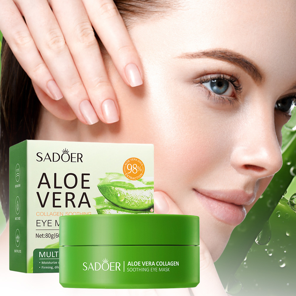 SADOER Aloe Vera Collagen Soot - Sheet Mask Collagen ulasan dan harga