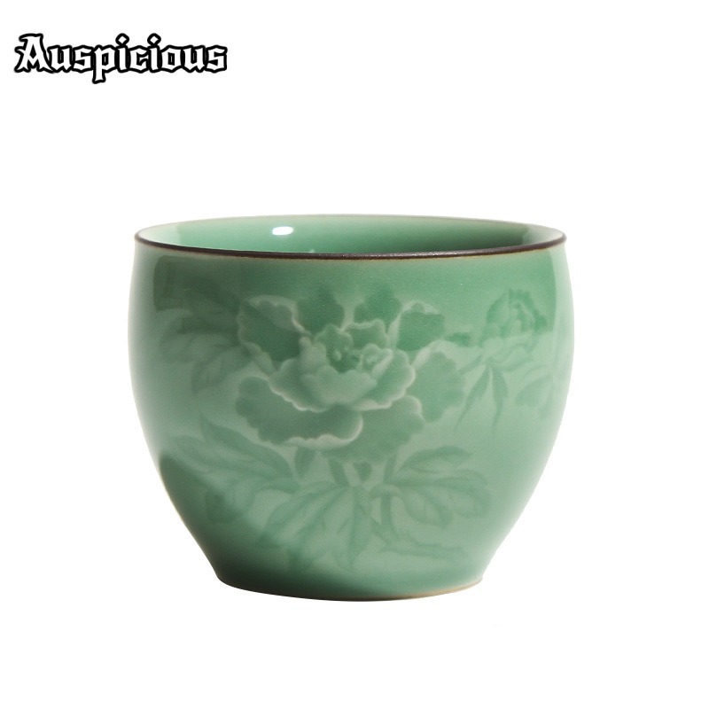 120ml Cangkir Teh Celadon Peon - Celadon Ceramic Cup ulasan dan harga