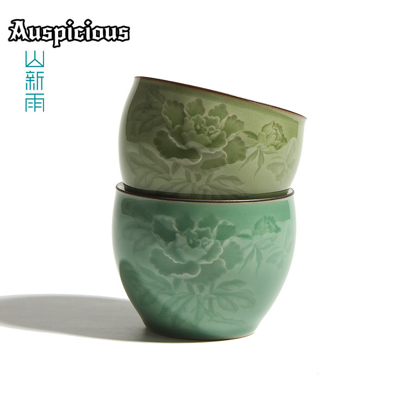 120ml Cangkir Teh Celadon Peon - Celadon Ceramic Cup ulasan dan harga