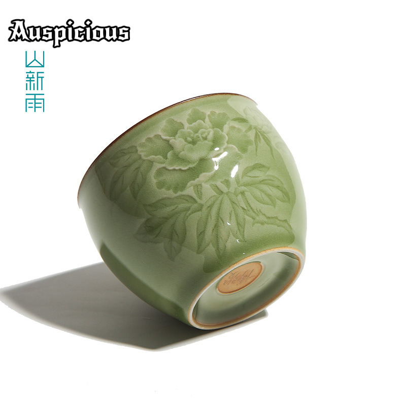 120ml Cangkir Teh Celadon Peon - Celadon Ceramic Cup ulasan dan harga