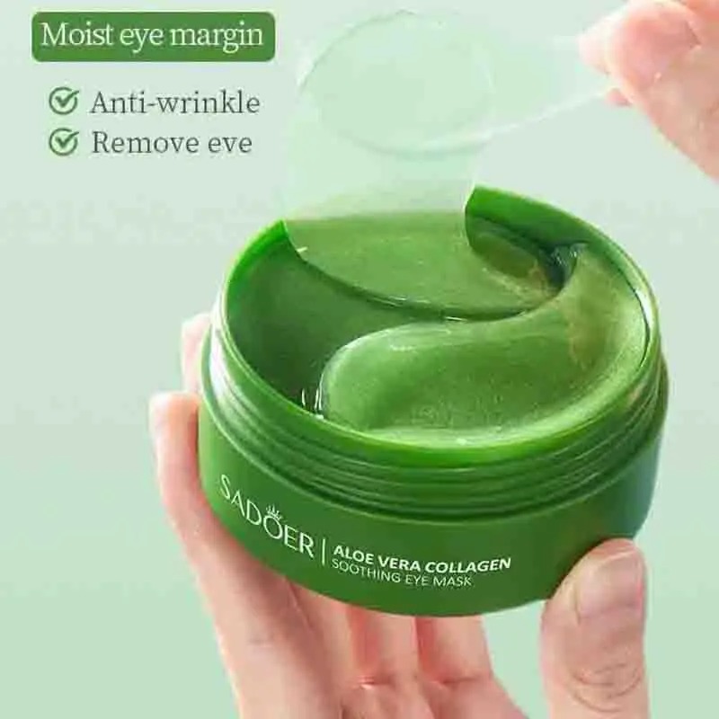 Masker mata kolagen Aloe Vera, - Sheet Mask Collagen ulasan dan harga