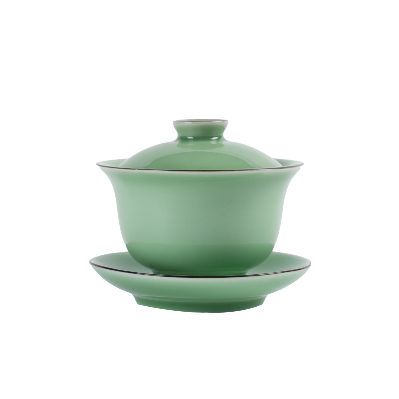 Set Gaiwan Celadon Berkualitas - Celadon Ceramic Cup ulasan dan harga