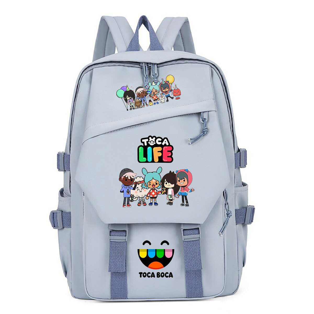 Toca Life World Print Backpack - Korean Student Lifestyle ulasan dan harga