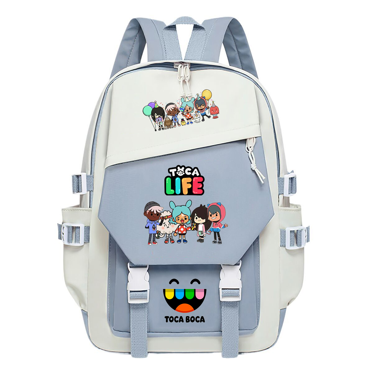 Toca Life World Print Backpack - Korean Student Lifestyle ulasan dan harga