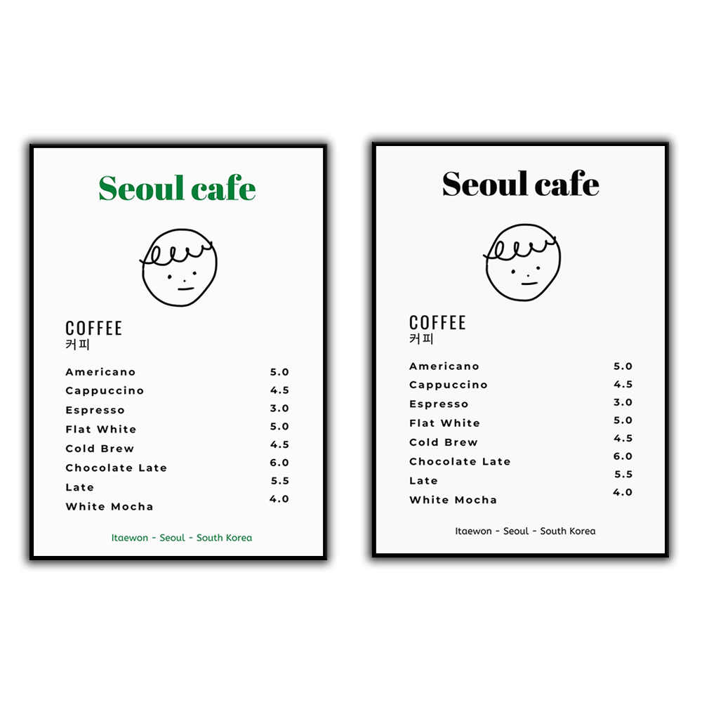 Seoul Cafe Poster Digital ceta - Korean Arts And Lifestyle ulasan dan harga