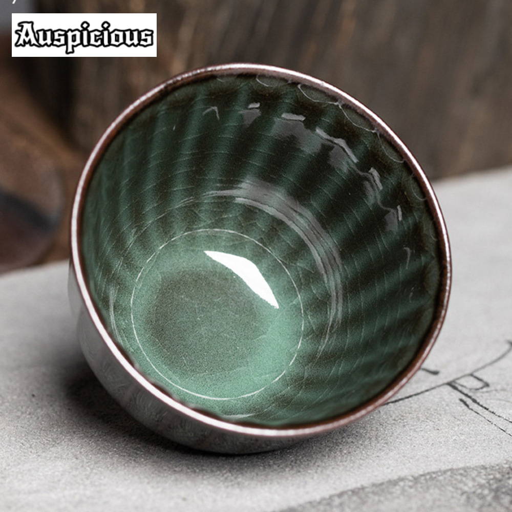 85ml buatan tangan Ge Kiln tub - Celadon Ceramic Cup ulasan dan harga