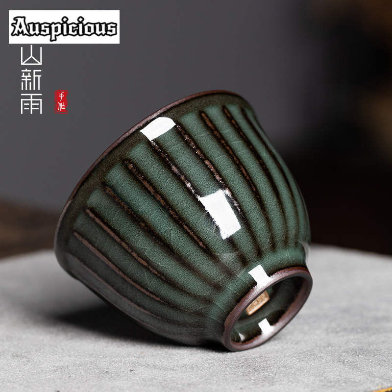 85ml buatan tangan Ge Kiln tub - Celadon Ceramic Cup ulasan dan harga