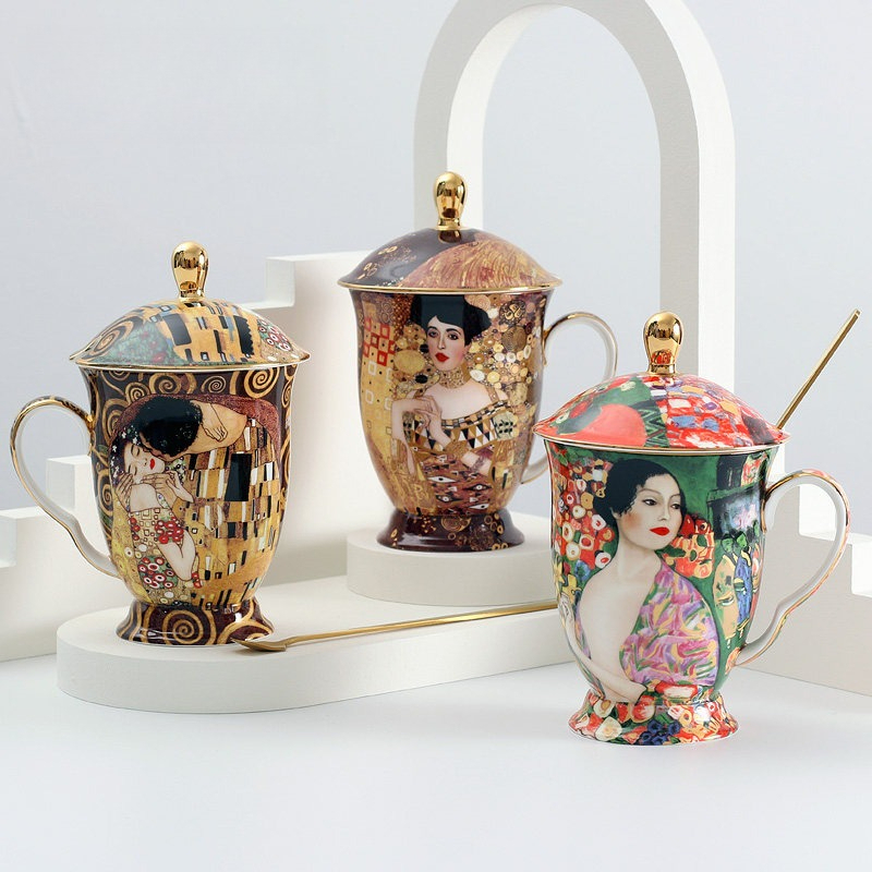 Mug Keramik Eropa dengan Tutup - Celadon Ceramic Cup ulasan dan harga