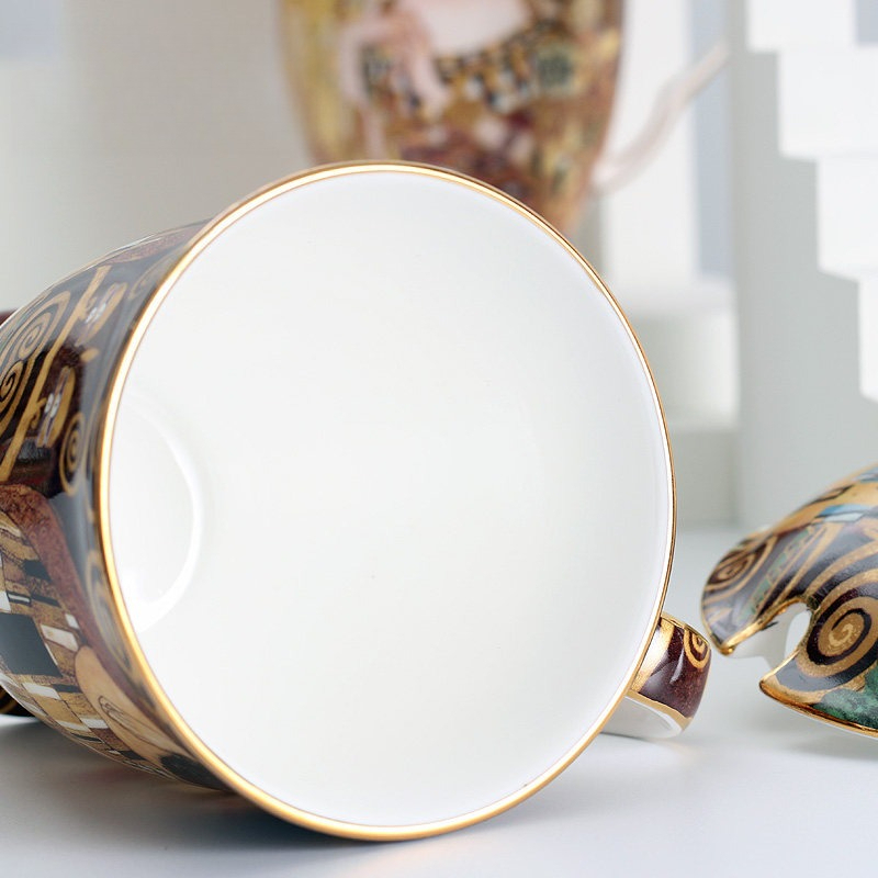 Mug Keramik Eropa dengan Tutup - Celadon Ceramic Cup ulasan dan harga