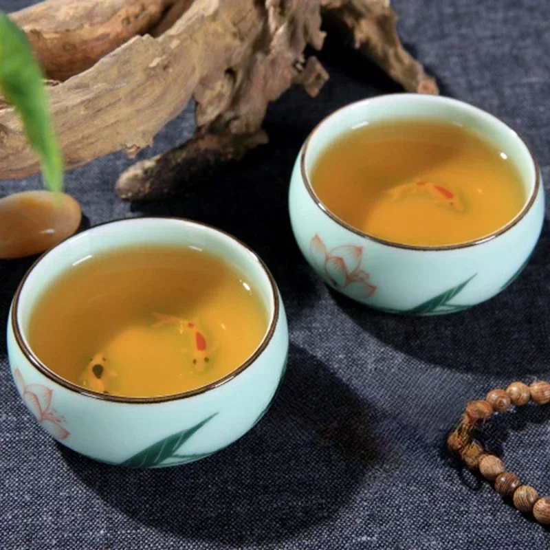 Cangkir Teh Keramik 1 Buah Cel - Celadon Ceramic Cup ulasan dan harga