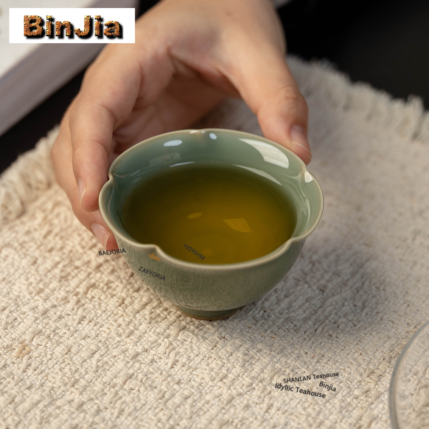 100ml Cangkir Teh Celadon Yue  - Celadon Ceramic Cup ulasan dan harga